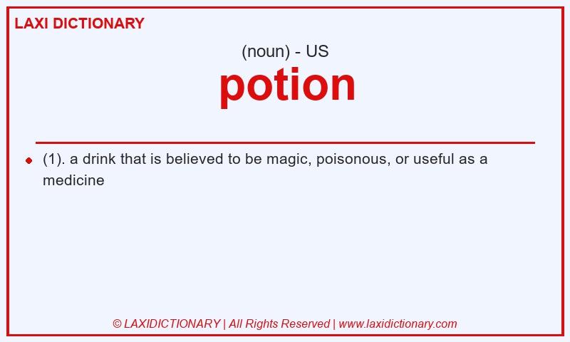 Definition potion in American English