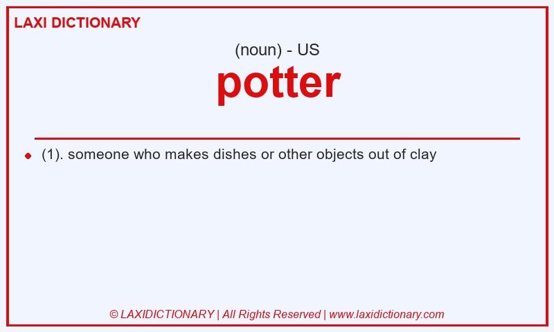 Definition potter in American English