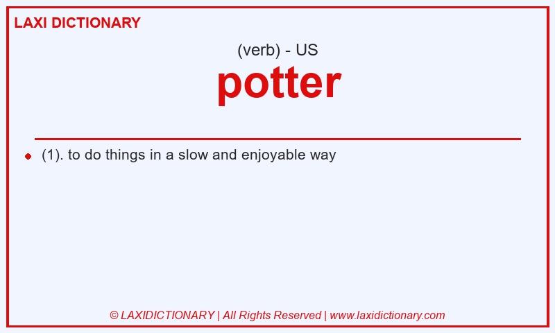 Definition potter in American English