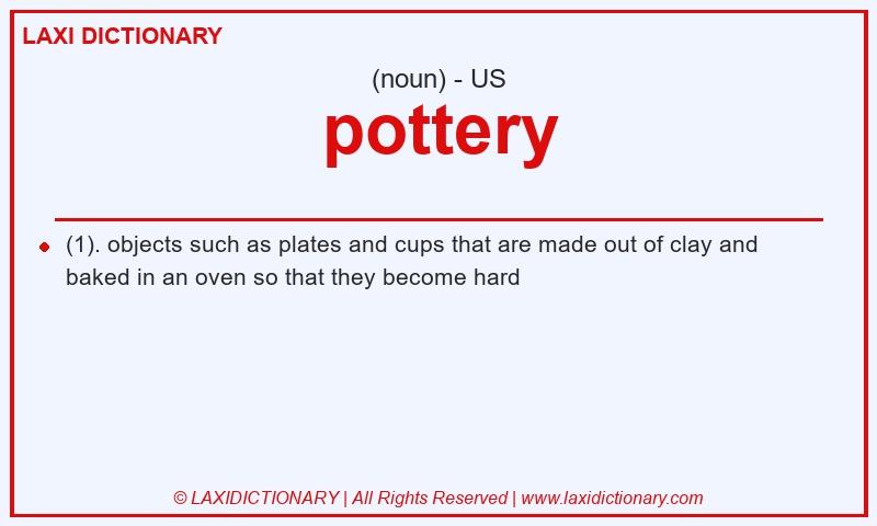 Definition pottery in American English