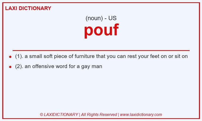Definition pouf in American English