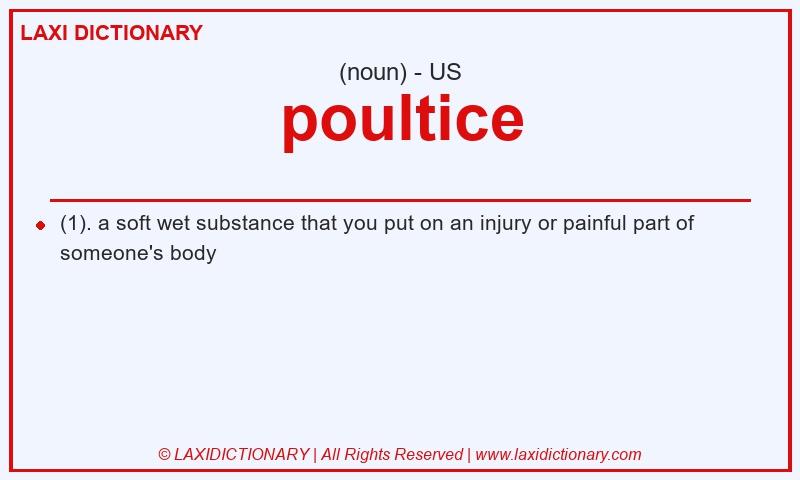 Definition poultice in American English