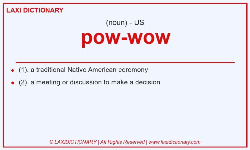 Definition pow-wow in American English