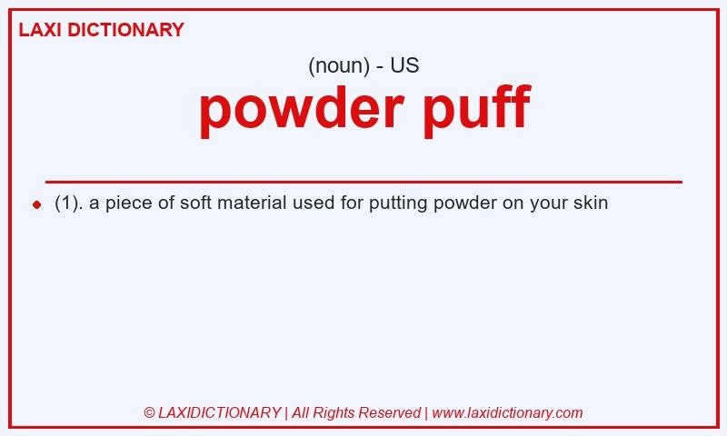 Definition powder puff in American English