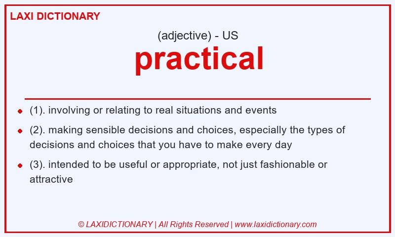 Definition practical in American English