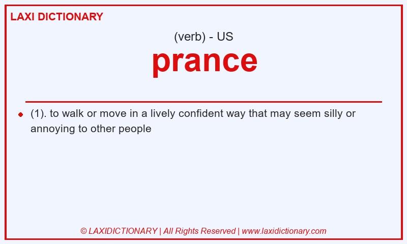 Definition prance in American English