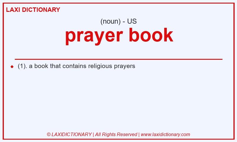 Definition prayer book in American English
