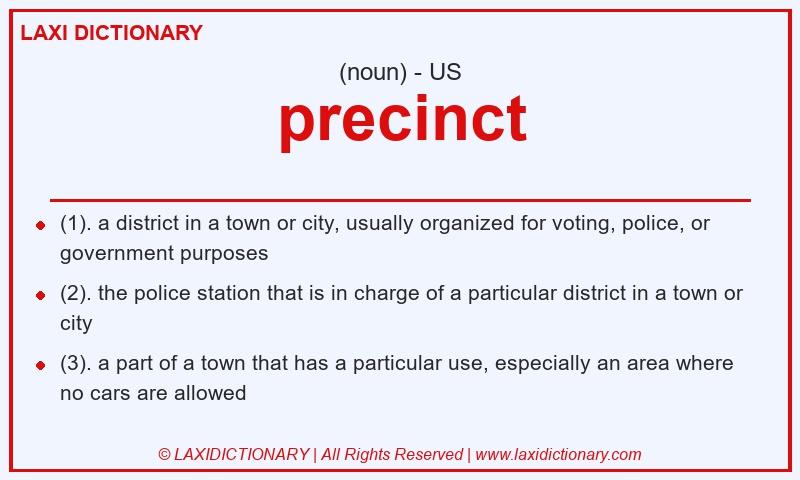 Definition precinct in American English
