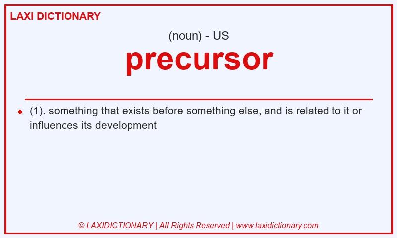 Definition precursor in American English