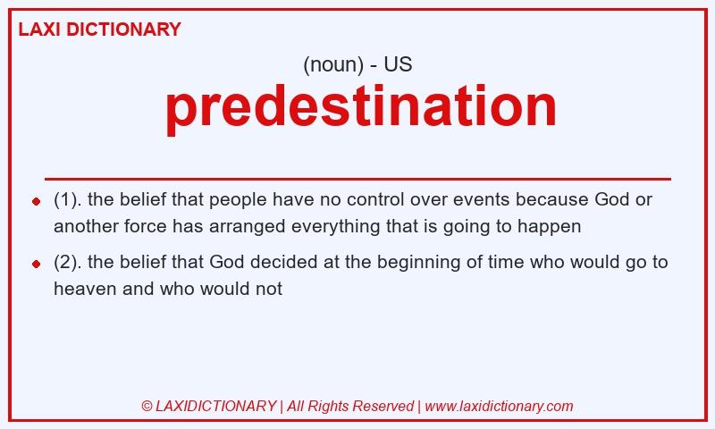 Definition predestination in American English