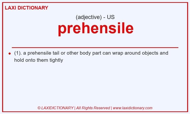Definition prehensile in American English