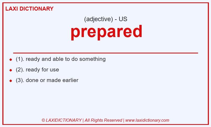 Definition prepared in American English