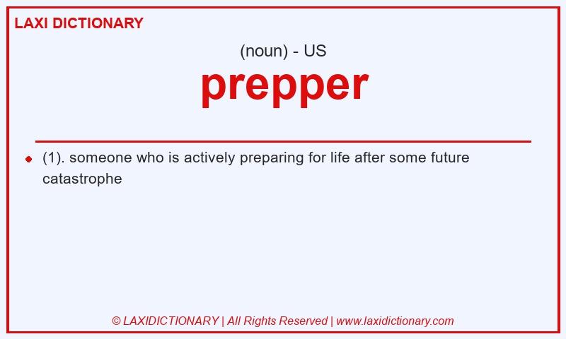 Definition prepper in American English