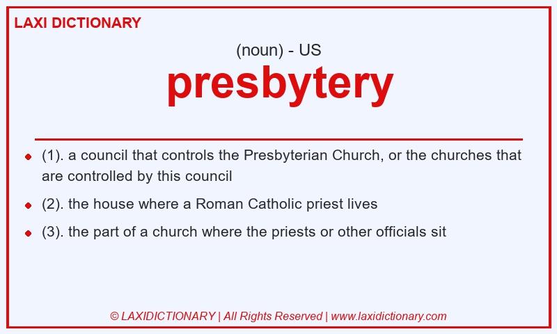 Definition presbytery in American English