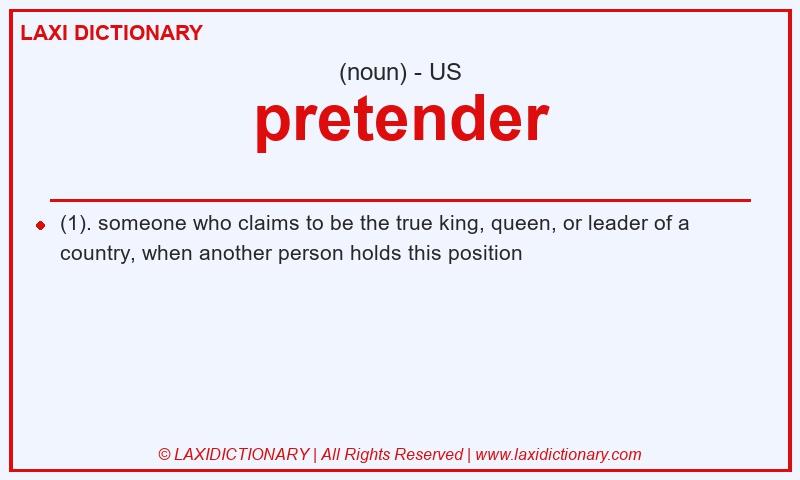 Definition pretender in American English