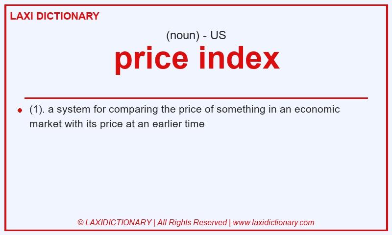 Definition price index in American English