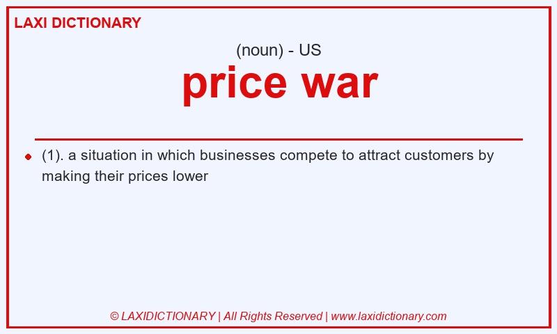 Definition price war in American English