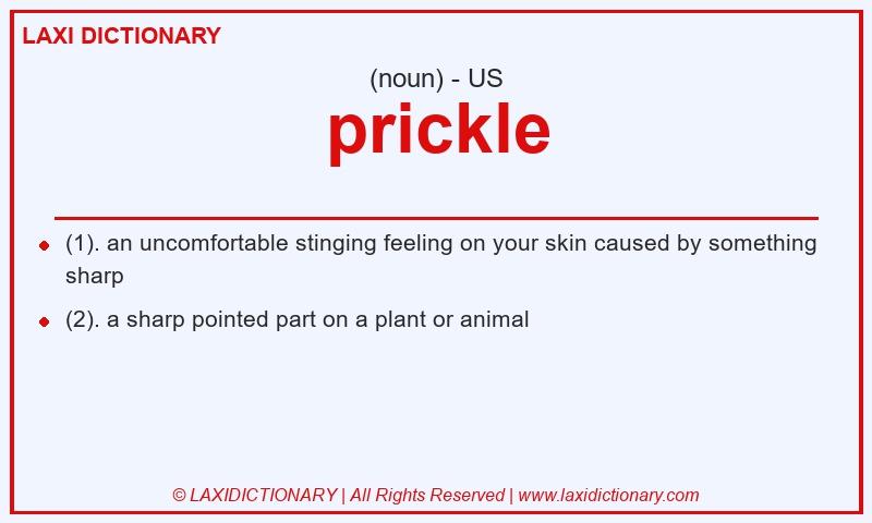 Definition prickle in American English