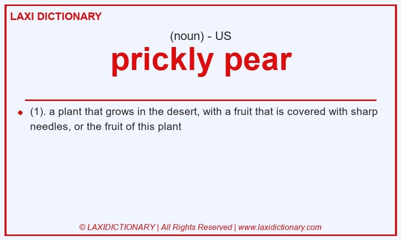 Definition prickly pear in American English
