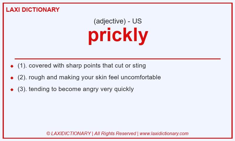 Definition prickly in American English