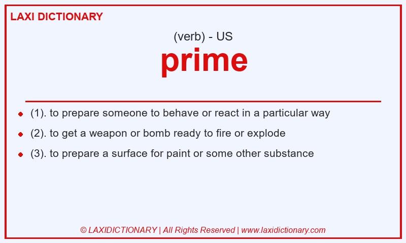 Definition prime in American English