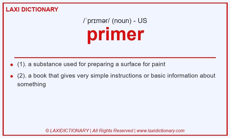 Definition primer in American English