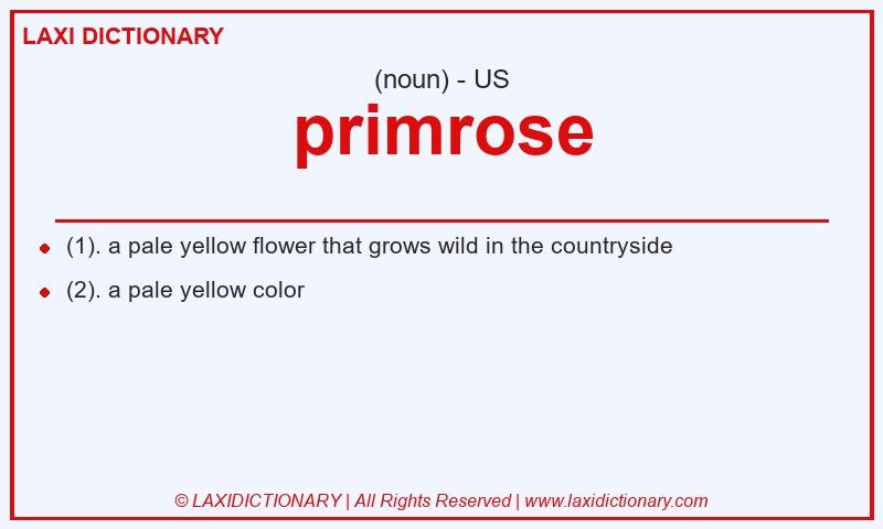 Definition primrose in American English