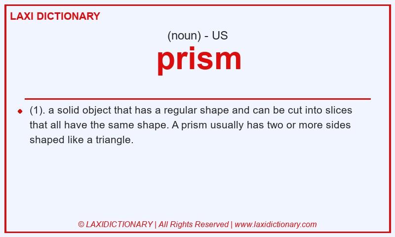Definition prism in American English