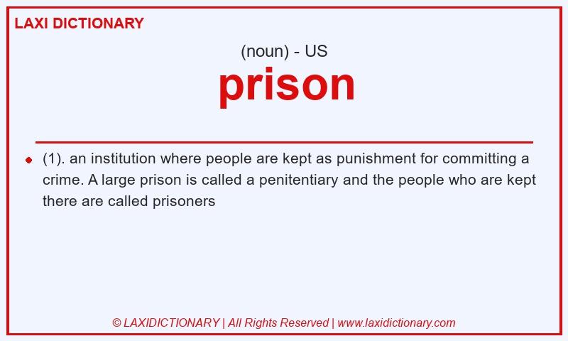 Definition prison in American English