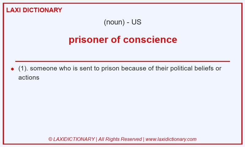 Definition prisoner of conscience in American English
