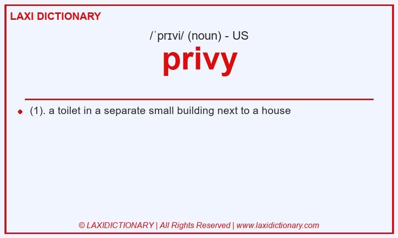 Definition privy in American English