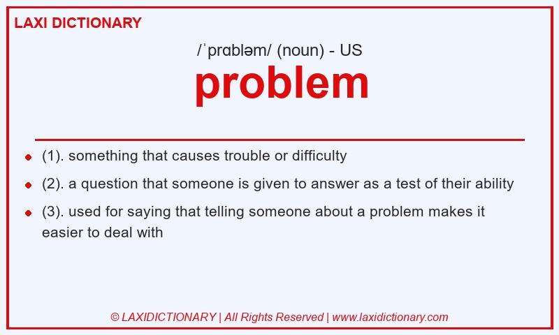 Definition problem in American English