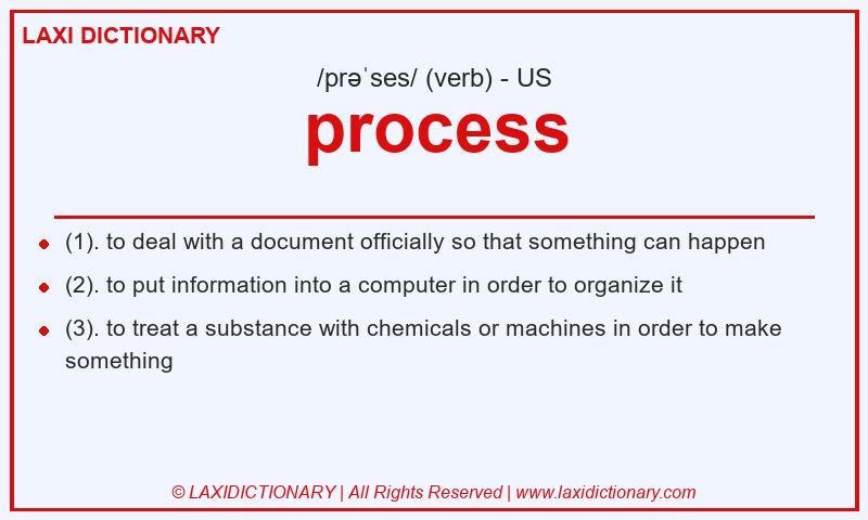 Definition process in American English