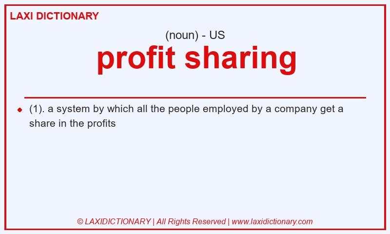 Definition profit sharing in American English