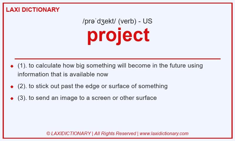 Definition project in American English