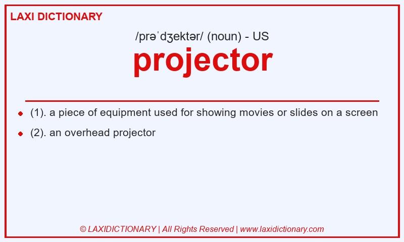 Definition projector in American English