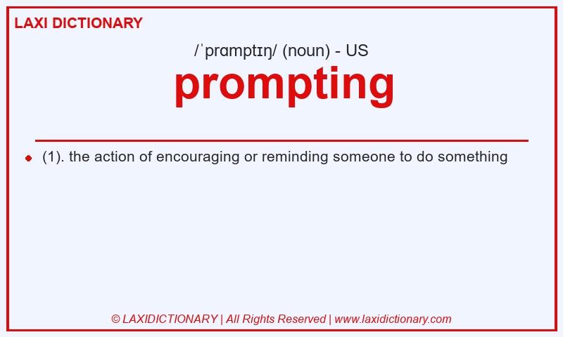 Definition prompting in American English