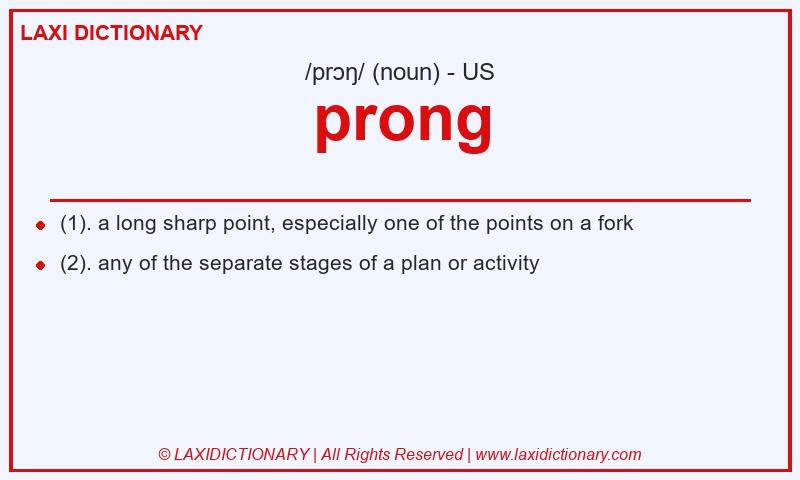 Definition prong in American English