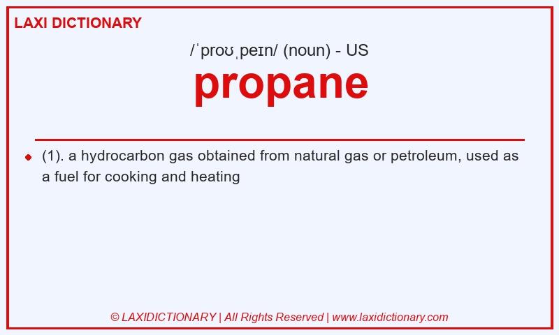 Definition propane in American English