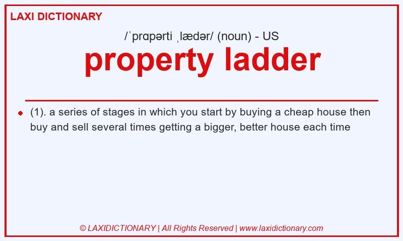 Definition property ladder in American English