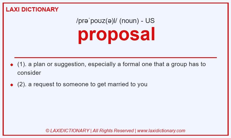 Definition proposal in American English
