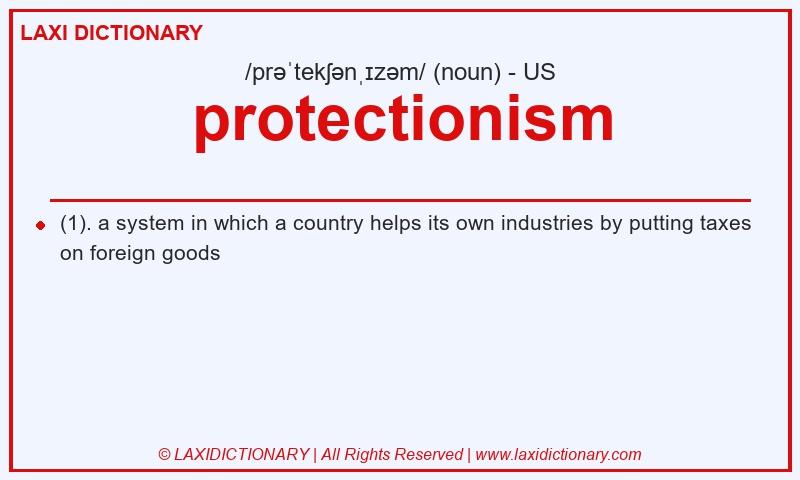 Definition protectionism in American English