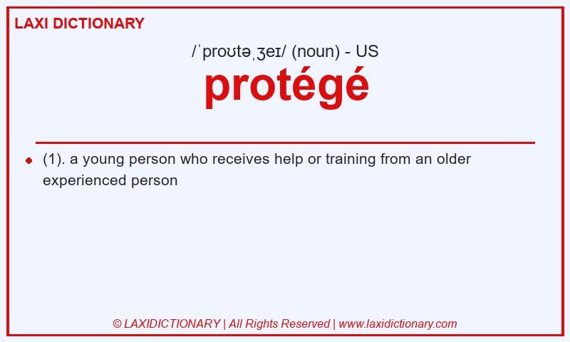 Definition protégé in American English