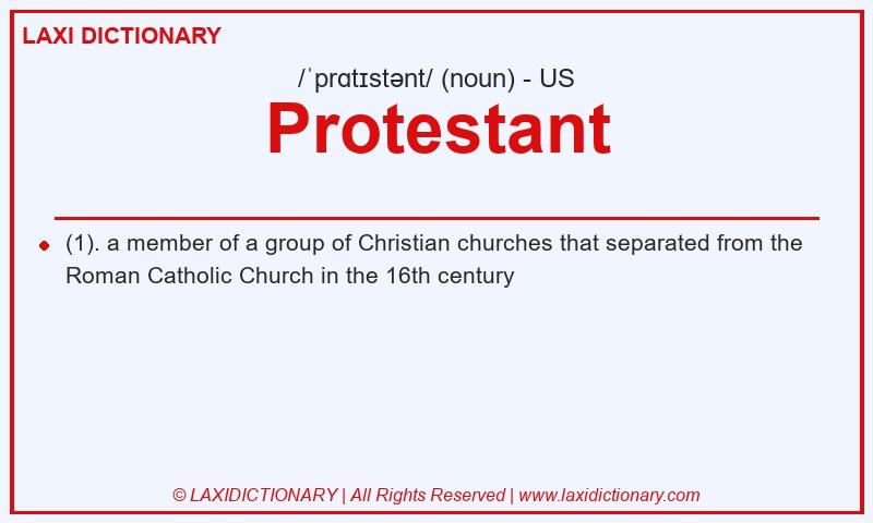 Definition Protestant in American English