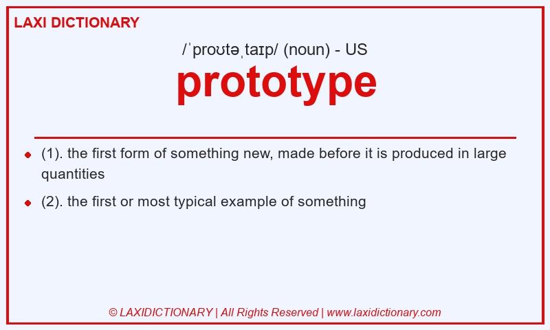 Definition prototype in American English