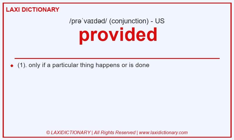 Definition provided in American English