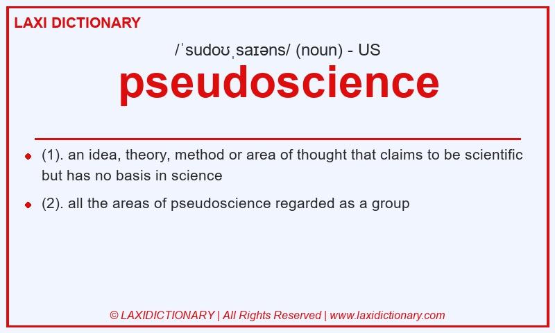 Definition pseudoscience in American English