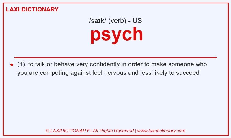 Definition psych in American English