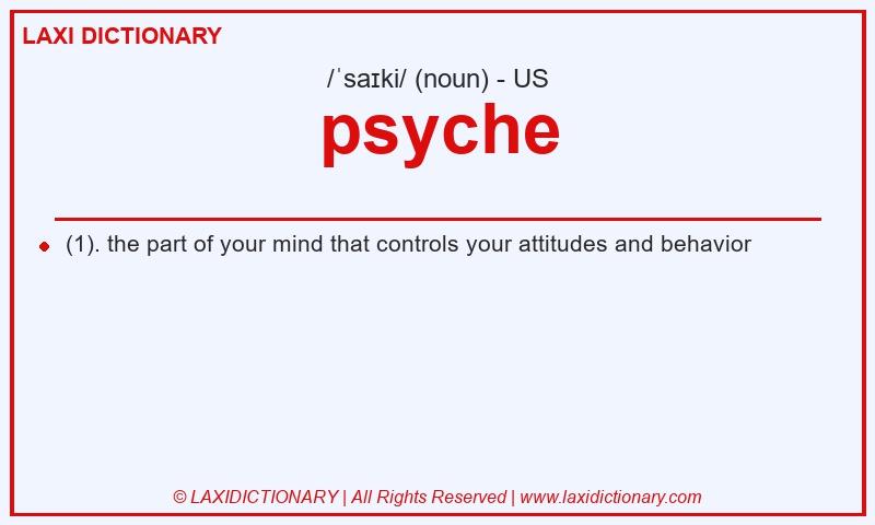 Definition psyche in American English