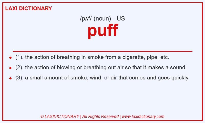 Definition puff in American English